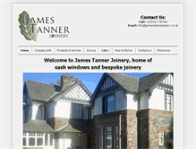 Tablet Screenshot of jamestannerjoinery.co.uk